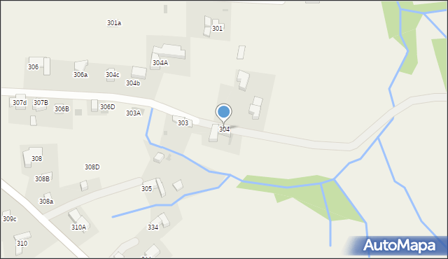 Czerwienne, Czerwienne, 304, mapa Czerwienne