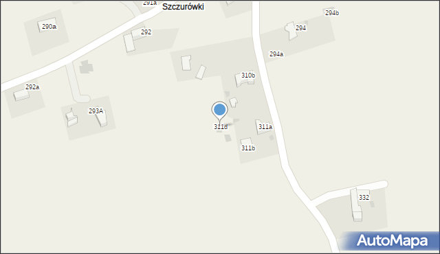 Czerwienne, Czerwienne, 311d, mapa Czerwienne