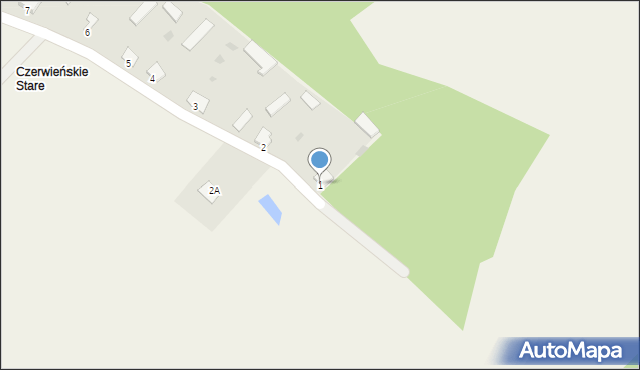 Czerwińskie, Czerwińskie, 1, mapa Czerwińskie