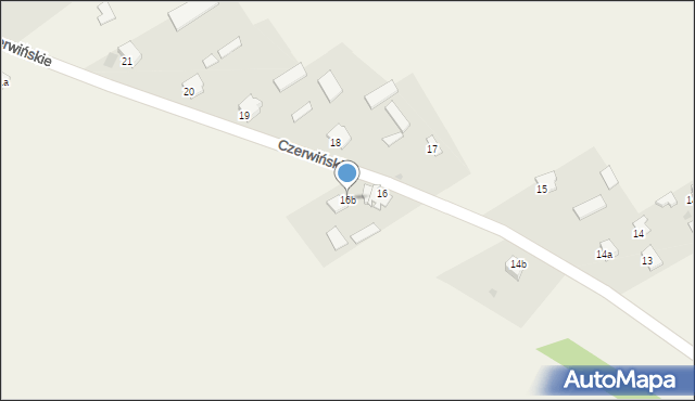 Czerwińskie, Czerwińskie, 16b, mapa Czerwińskie