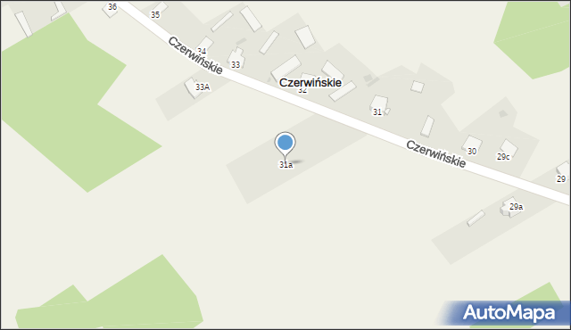 Czerwińskie, Czerwińskie, 31b, mapa Czerwińskie