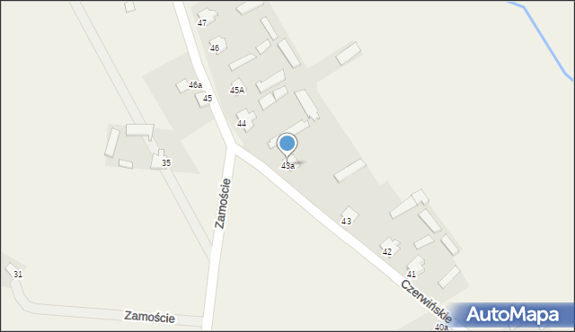 Czerwińskie, Czerwińskie, 43a, mapa Czerwińskie