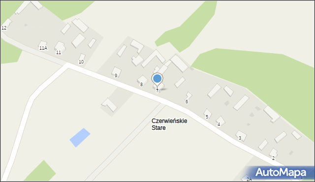 Czerwińskie, Czerwińskie, 7, mapa Czerwińskie