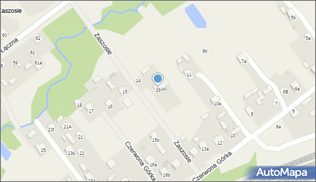 Czerwona Górka, Czerwona Górka, 13, mapa Czerwona Górka