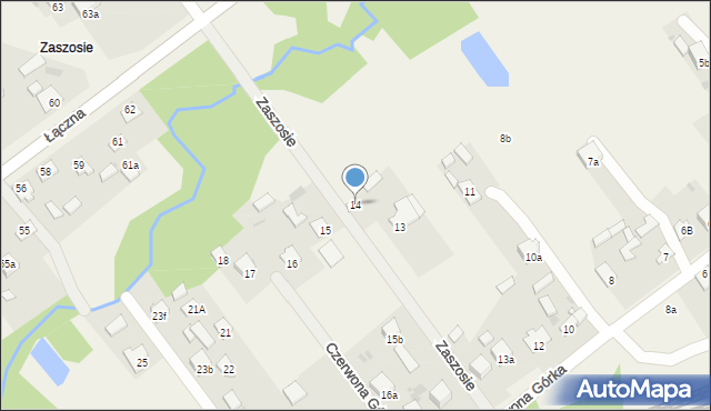 Czerwona Górka, Czerwona Górka, 14, mapa Czerwona Górka