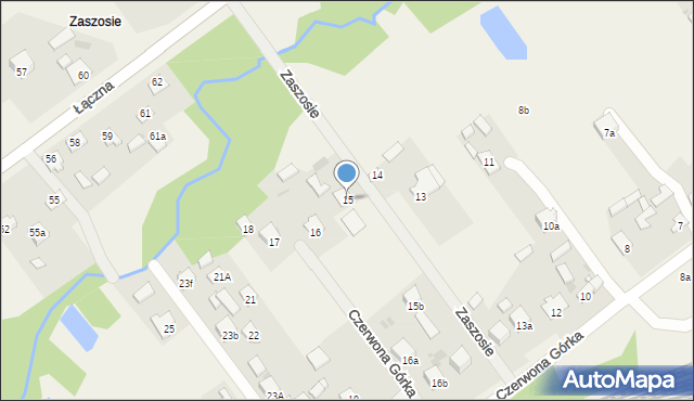 Czerwona Górka, Czerwona Górka, 15, mapa Czerwona Górka