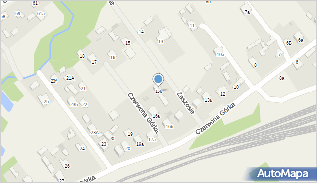Czerwona Górka, Czerwona Górka, 15b, mapa Czerwona Górka
