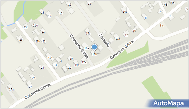 Czerwona Górka, Czerwona Górka, 16b, mapa Czerwona Górka