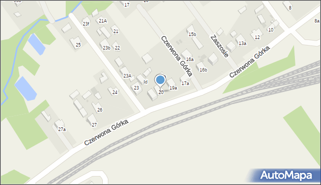 Czerwona Górka, Czerwona Górka, 20, mapa Czerwona Górka