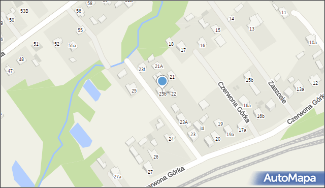 Czerwona Górka, Czerwona Górka, 23b, mapa Czerwona Górka