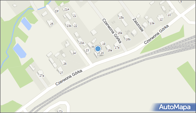 Czerwona Górka, Czerwona Górka, 23c, mapa Czerwona Górka