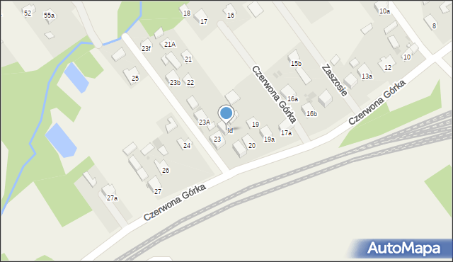 Czerwona Górka, Czerwona Górka, 23d, mapa Czerwona Górka