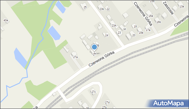 Czerwona Górka, Czerwona Górka, 27, mapa Czerwona Górka