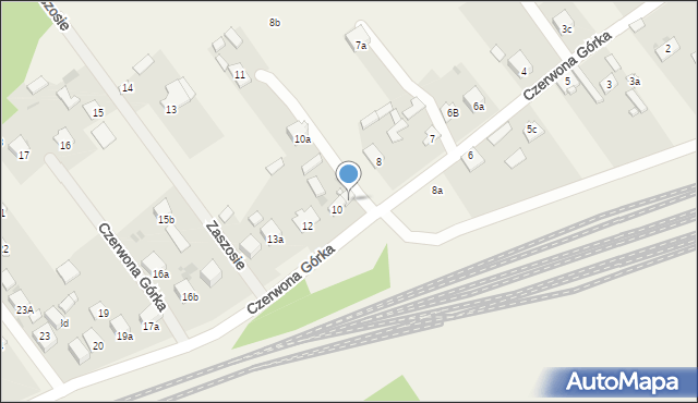 Czerwona Górka, Czerwona Górka, 9, mapa Czerwona Górka