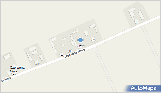 Czerwona Niwa, Czerwona Niwa, 17, mapa Czerwona Niwa