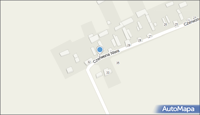 Czerwona Niwa, Czerwona Niwa, 31, mapa Czerwona Niwa