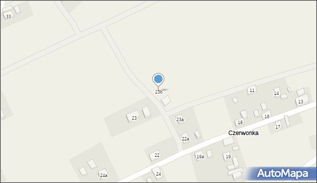 Czerwona Woda, Czerwionki, 23b, mapa Czerwona Woda