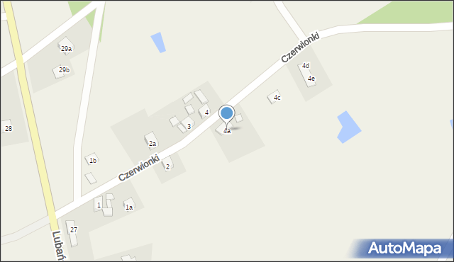 Czerwona Woda, Czerwionki, 4a, mapa Czerwona Woda