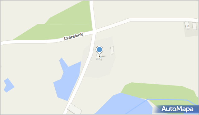 Czerwona Woda, Czerwionki, 5, mapa Czerwona Woda