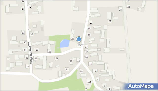 Czerwona Wola, Czerwona Wola, 20a, mapa Czerwona Wola