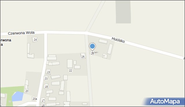 Czerwona Wola, Czerwona Wola, 26, mapa Czerwona Wola