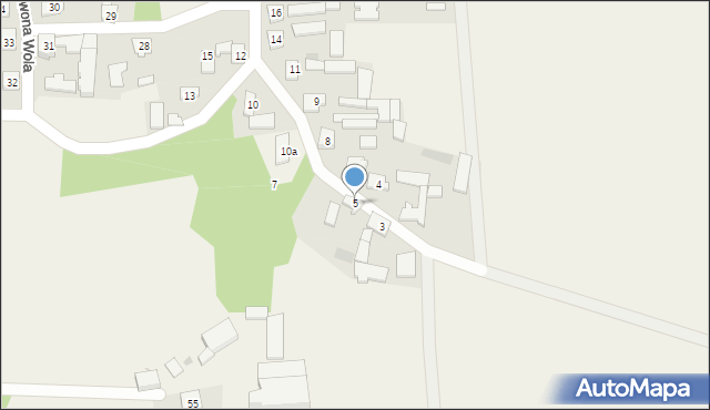 Czerwona Wola, Czerwona Wola, 5, mapa Czerwona Wola