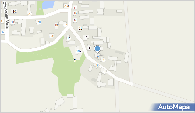 Czerwona Wola, Czerwona Wola, 6, mapa Czerwona Wola