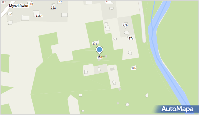 Czerwona Wola, Czerwona Wola, 37d, mapa Czerwona Wola