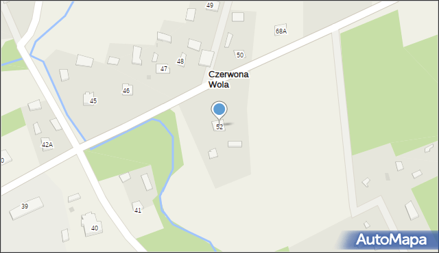 Czerwona Wola, Czerwona Wola, 52, mapa Czerwona Wola