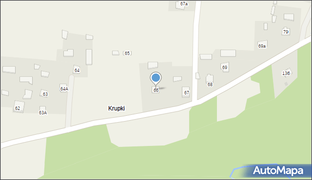 Czerwona Wola, Czerwona Wola, 66, mapa Czerwona Wola