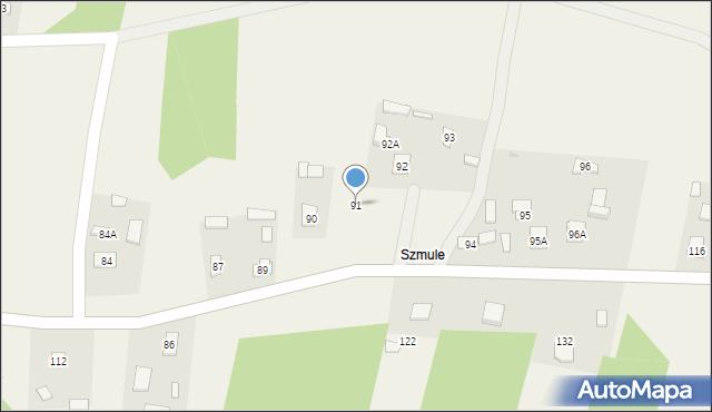 Czerwona Wola, Czerwona Wola, 91, mapa Czerwona Wola