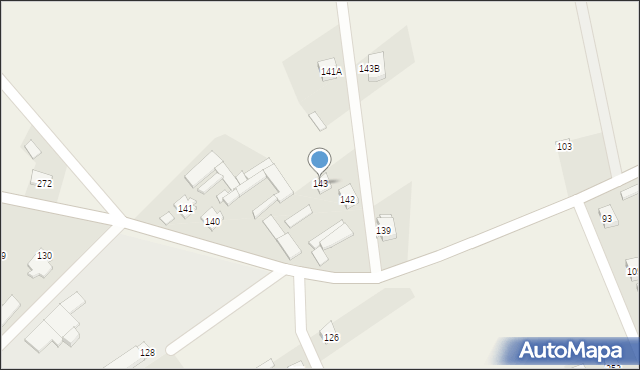Czerwone, Czerwone, 143, mapa Czerwone