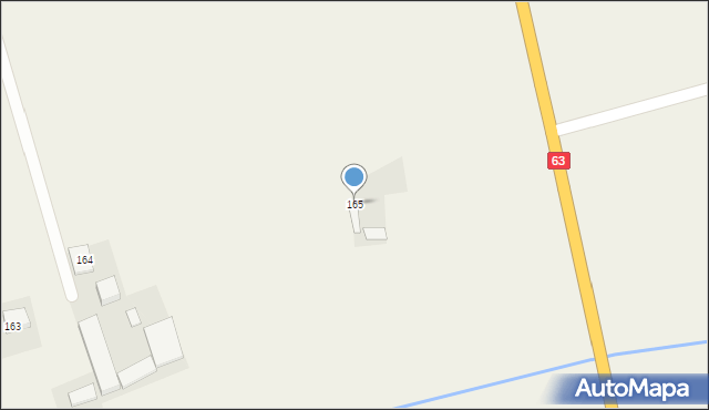 Czerwone, Czerwone, 165, mapa Czerwone