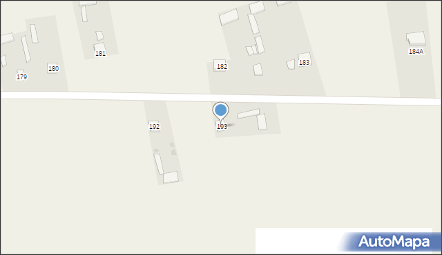 Czerwone, Czerwone, 193, mapa Czerwone