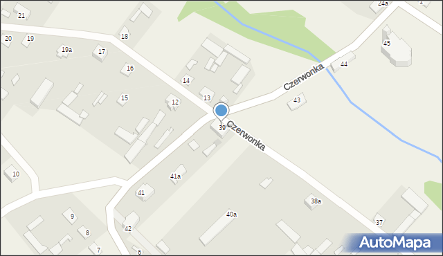 Czerwonka, Czerwonka, 39, mapa Czerwonka