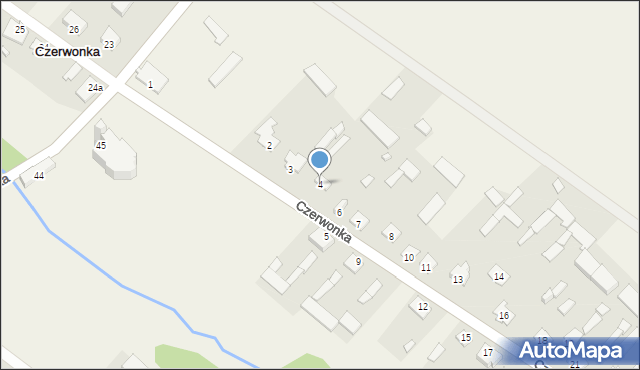 Czerwonka, Czerwonka, 4, mapa Czerwonka