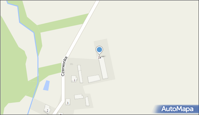 Czerwonka, Czerwonka, 1a, mapa Czerwonka