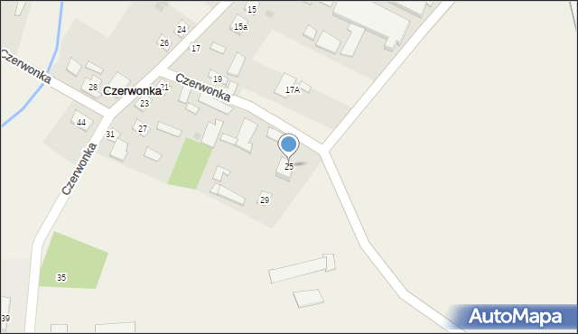 Czerwonka, Czerwonka, 25, mapa Czerwonka