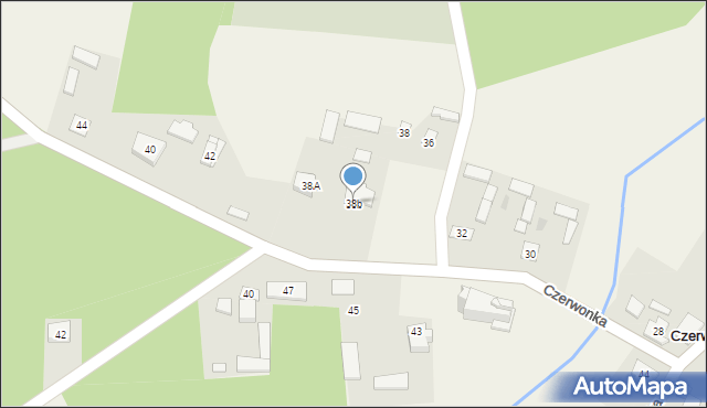 Czerwonka, Czerwonka, 38b, mapa Czerwonka