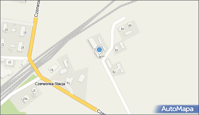 Czerwonka, Czerwonka, 122, mapa Czerwonka