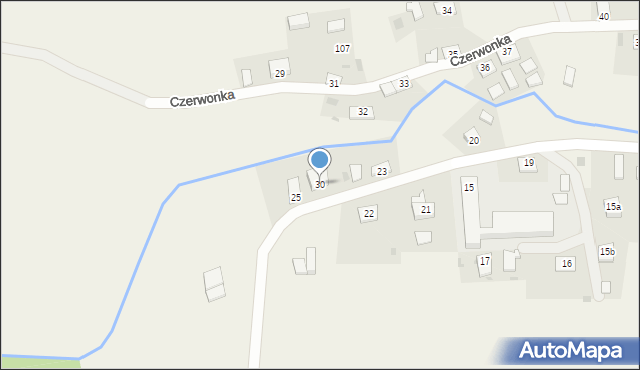 Czerwonka, Czerwonka, 30, mapa Czerwonka