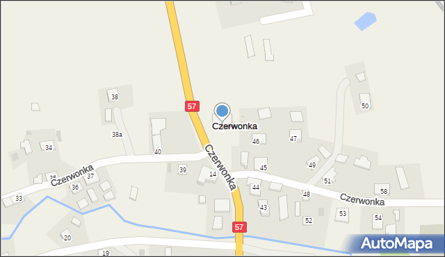 Czerwonka, Czerwonka, 42, mapa Czerwonka