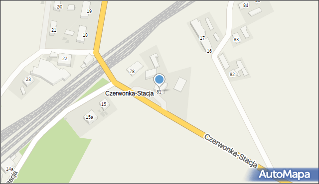 Czerwonka, Czerwonka, 81, mapa Czerwonka