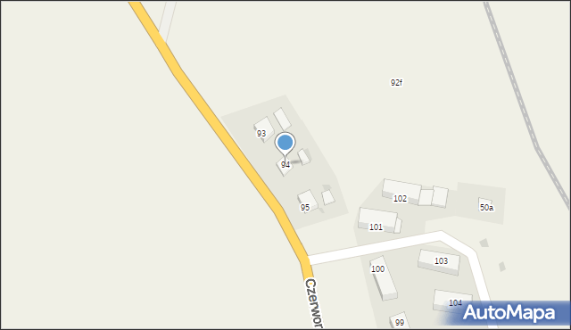 Czerwonka, Czerwonka, 94, mapa Czerwonka