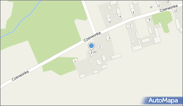 Czerwonka, Czerwonka, 2, mapa Czerwonka