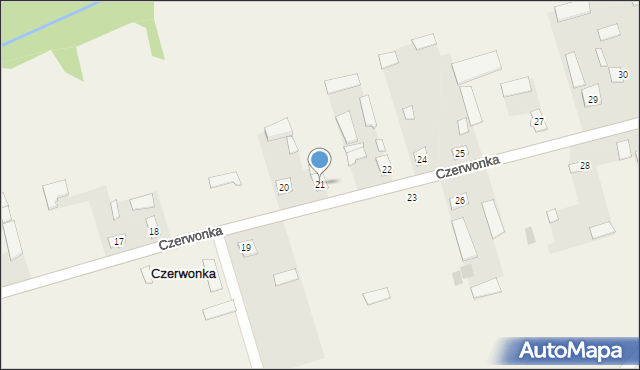 Czerwonka, Czerwonka, 21, mapa Czerwonka