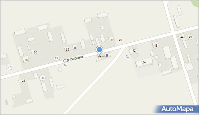 Czerwonka, Czerwonka, 37, mapa Czerwonka