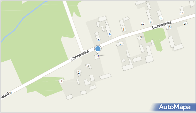 Czerwonka, Czerwonka, 4, mapa Czerwonka