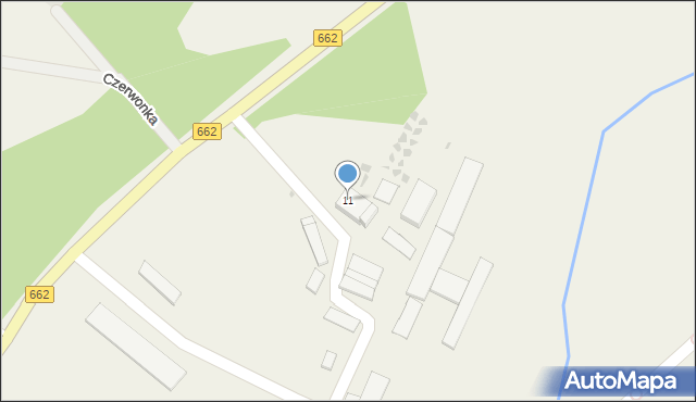Czerwonka, Czerwonka, 11, mapa Czerwonka