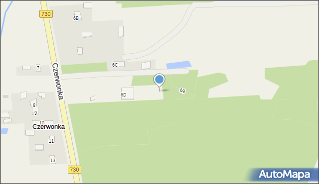 Czerwonka, Czerwonka, 6f, mapa Czerwonka